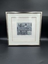 Signed Paul Comolli ? Histoire de la Tarasque Etching Print 31/80 1981 Framed VG