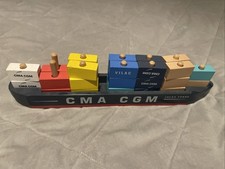 Toy Building Blocks Cargo Ship