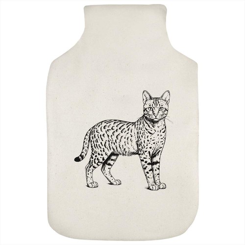 Ocicat cat hot water bottle - 'ocicat,