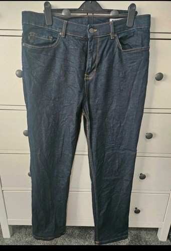Men dark blue straight - men's, leg