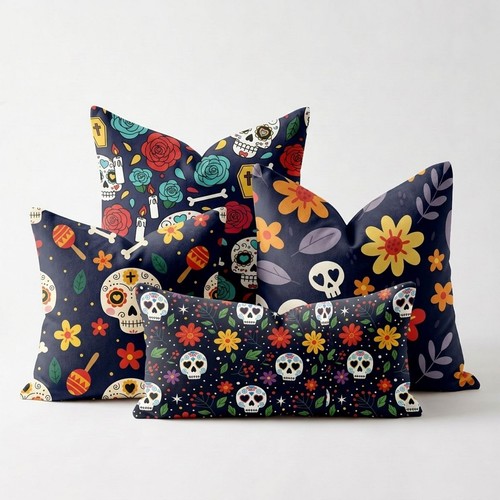 Day skull vibrant - x,