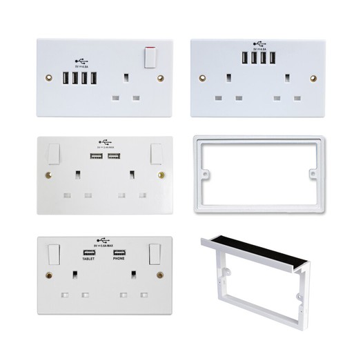 Amp twin socket usb charger - 13,