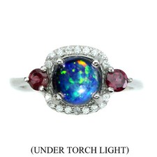 925 Sterling Silver Ring Round