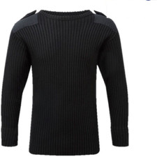 Men's Crew Neck Security Style Nato Pullover Jumper | Acrylic Knit Jumper