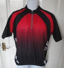 Techtex Cycle Jersey for Men. VGC. Red/Black. Size Large, 44" chest