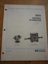 Variable Attenuator 382A - Operating and Service Manual July 1980