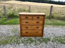 Edwardian Ash Chest of Drawers / Vintage Ash Chest / Rustic Ash Chest