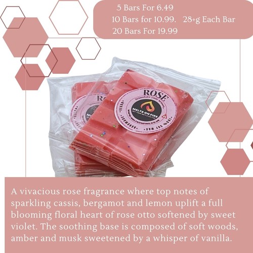 Wax melts snap bars - bars,  rose