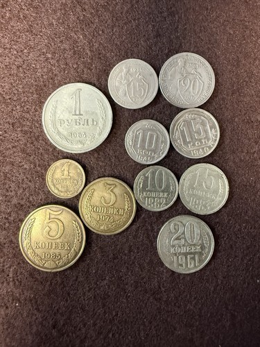 Soviet russia coin lot rouble - soviet,
