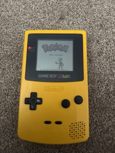 Gameboy colour yellow - yellow, handheld