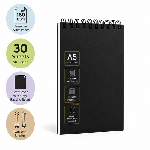 Sketchbook 160gsm white - sketchbook,