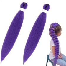 Long Purple Braiding Hair For