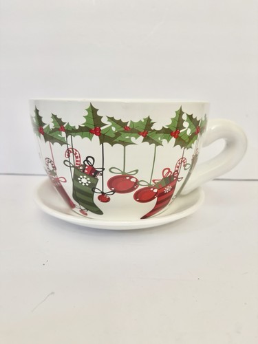 Oversized christmas teacup - christmas,