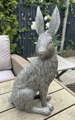 Silver sitting hare - sitting, rabbit