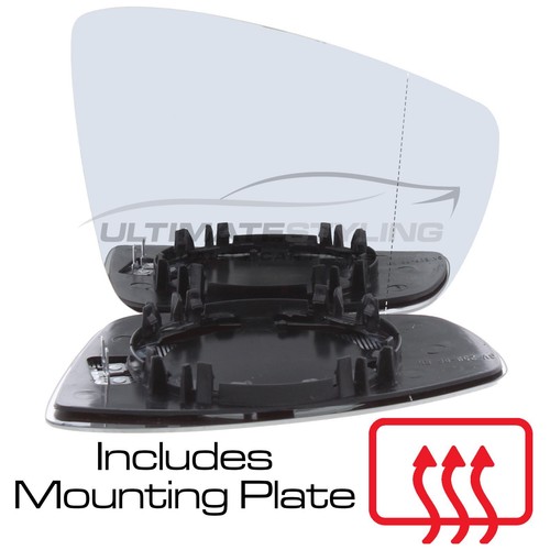 Wing mirror glass - vw, polo