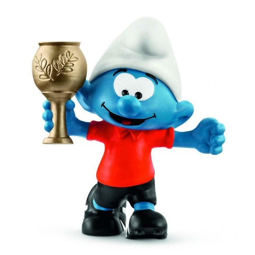 20807 football smurf with - smurf,