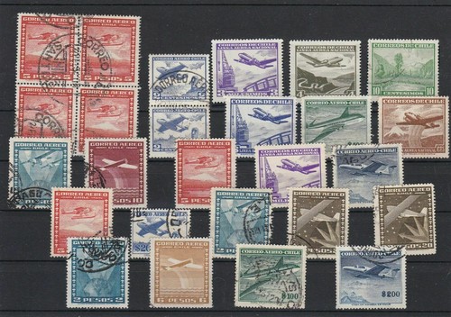 Vintage mixed chile - stamps, ref