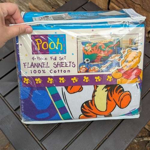 Disney pooh flannel sheet set - disney,