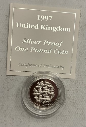 1997 silver proof - silver, £1