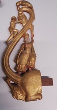 ANTIQUE WOODEN Hand Crafted Statue Should Be Attached to something - CG CD1
