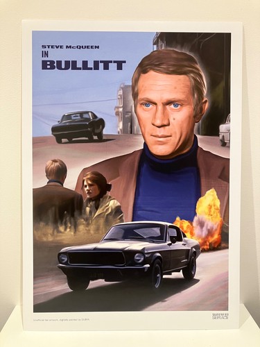 Retro style bullitt steve - style,