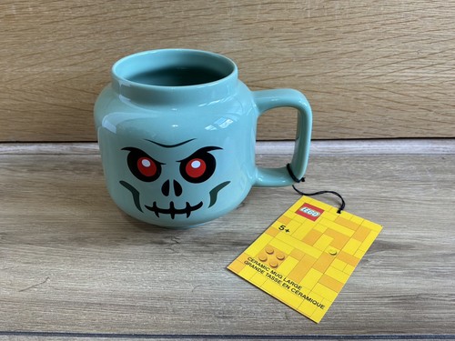 Lego skeleton head - lego, mug