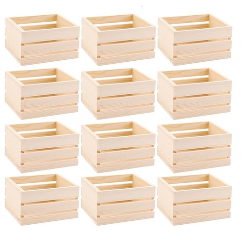 12pcs wooden crates - 12pcs,