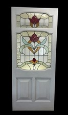 Edwardian Stained Glass Front Doors Bespoke Frames Windows Glass  Made To Order