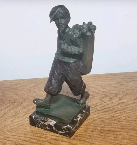 Vintage bronze effect golfer - vintage,