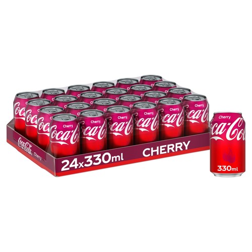 Coca cola classic can - coca, cherry