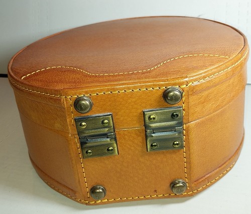 Vintage round leather nesting - vintage,