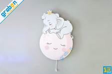 LED NIGHT LIGHT, WOODEN LAMP