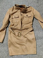 Ola Voga Tan Faux Suede Dress