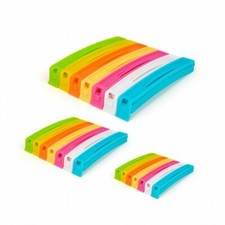 21 x Food Bag Storage Clips Freezer Fridge Sealing Pegs Mixed Sizes Multicolour