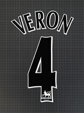VERON #4 1997-2007 Player Size Premier League Black Nameset Lextra