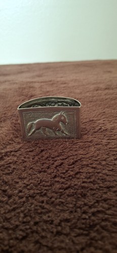 Silver plated napkin ring - silver,