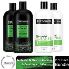 TRESemme Cleanse & Replenish 2 Pack of Shampoo and 2 Pack of Conditioner, 900ml