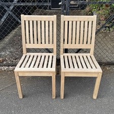 Teak garden chairs x 2 - Gloster
