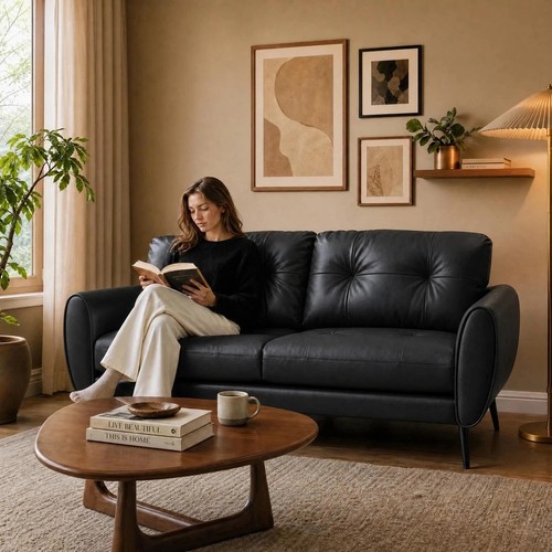 Seater leather sofa - 2/3/4,