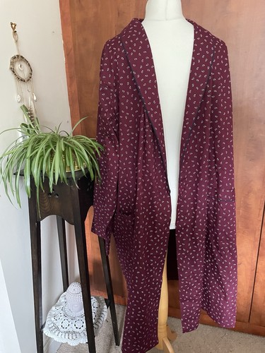 Men cotton blend robe - men's,