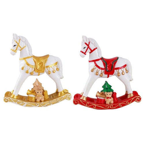 Small christmas rocking horse - small,