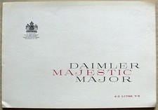 DAIMLER MAJESTIC MAJOR 4.5 LITRE V8 LF Car Sales Brochure c1961-62