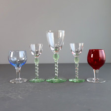 Vintage MCM Coloured Glass