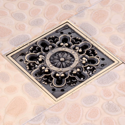 Antique brass square floor - antique,
