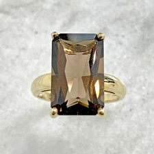9 ct Gold Ring Smoky Quartz