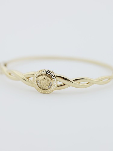 Gold versace bangle solid - bangle,