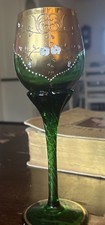 Vtg Giant Czech Bohemian Green