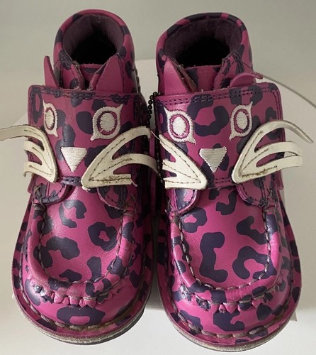 Girls kickers pink animal - kickers,