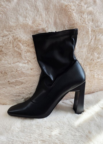 Ladies black faux leather - ladies,
