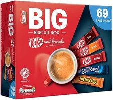 Nestle The Big Biscuit Mix Assorted Chocolate Kitkat Pack of 69 Bar BBE 11/2025